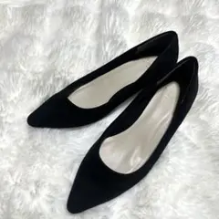 [超美品]✨メヌエ Menue パンプス スエー21.0cm黒