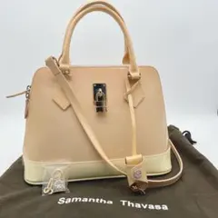 Samantha Thavasa 2way ショルダーバッグ ベージュのサムネイル