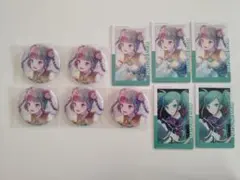 プロセカ 初音ミク グリッター缶バッジ 箔押し エピカ 5枚 まとめ売り