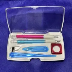 ST-GEAR 文房具セット 透明ケース入り