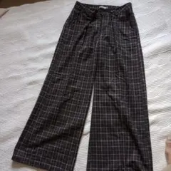 ワイドパンツチェック