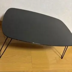 パール金属 BLKP ローテーブル 折り畳みテーブル 鏡面 ブラック