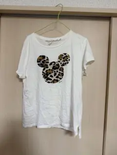 レオパード柄 ミッキーマウス Tシャツ M