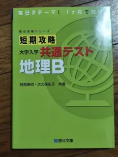 短期攻略 大学入学共通テスト 地理B 駿台受験シリーズのサムネイル