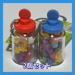 ピクミン3デラックスつめつめ消しゴム 12個コンプリート ×2個　赤&青ボトル