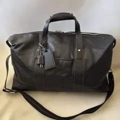 美品✨コーチ レザー　2way ボストンバッグ ブラック　大容量