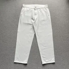 UNIQLO ワイドテーパードジーンズ　ホワイト ⭐️美品　サイズ L