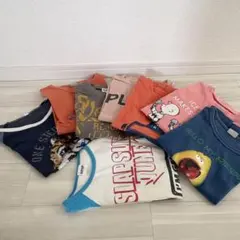 子供服　7分袖　半袖　長袖　Tシャツ　ロンT 130 8点セット