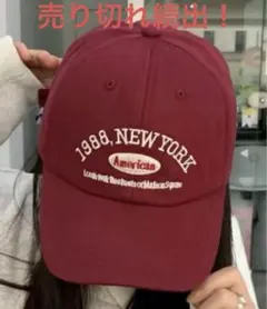 １９８９ロゴ刺繍キャップ 1988, NEW YORK