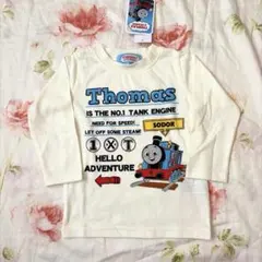 【新品】機関車トーマス　長袖Tシャツ ロンT 白　90です⭐︎
