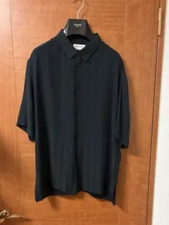 サンローラン　半袖　シルク　シャツ　美品　ストライプのサムネイル
