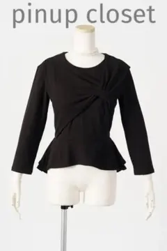 pinup closet CINEMATIQ ラッピングペプラム トップス