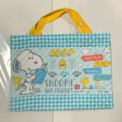 新品/スヌーピー レッスンバッグ/スヌーピー キルトレッスンバッグ/トートバッグ