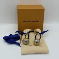 ルイヴィトン M00397 ナノグラム フープ ピアス 両耳 保存袋付き
