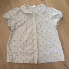水玉模様 半袖シャツ 95サイズ