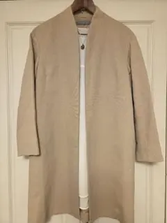 セオリーリュクス　ノーカラーロングジャケット　春　ジャケットコート　ベージュ