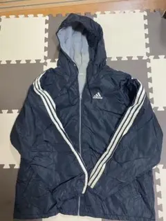 adidas アディダス ベンチコート リバーシブル　黒 ブラック　90s