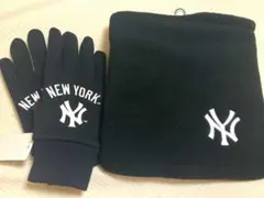 【新品未使用】ニューヨークヤンキース　手袋　ネックウォーマー