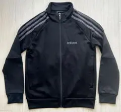 adidas ブラック×グレー 130 ジャージ 上下セット