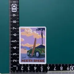 防水ステッカー256 ノースショア　ハワイ　サーフィン　ビーチ