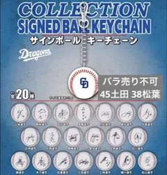 中日ドラゴンズ 細川成也 55 サイン ボールキーチェーン キーホルダー