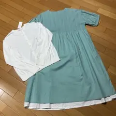 ワンピース　カーディガン　コーデ