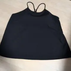 UNIQLO クレープジャージーブラキャミソール　ブラトップ ブラック