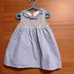 next ストライプ 袖なしワンピース　86㎝