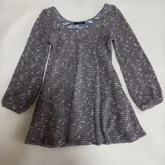 one way 長袖 ひざ丈 トップス グレー系/デート 可愛い 肩見せ 春のサムネイル