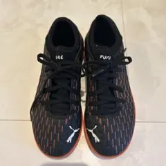 Puma FITURE サッカーシューズ ブラック/オレンジ　21.5㎝