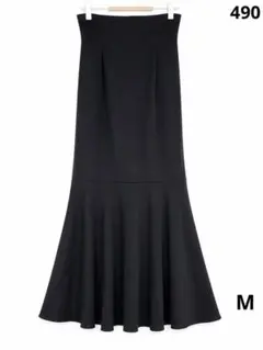 Louere マーメイドロングスカート ブラック M ストレッチ バックスリットのサムネイル