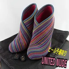 新品未使用 United nude メタリックブーティ　レザー　ブーティ ユナイテッド ヌードがメタリックのブーツシリーズを発売