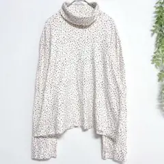 b1103 エディバウアー タートルネックカットソー トップス 花柄 カジュアル