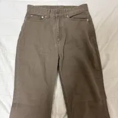 sense of place センスオブプレース　カラーフレアパンツ　ブラウン