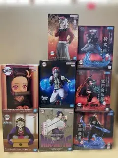 鬼滅の刃 フィギュア 8種セット 猗窩座・童磨・冨岡義勇・胡蝶しのぶなど