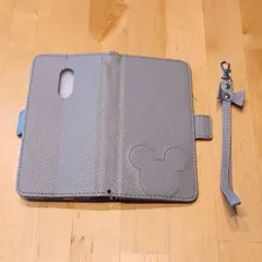 AQUOS zero2 A3 グレー 耐衝撃 手帳型スマホカバー カード収納