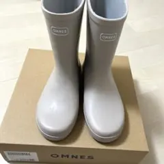 OMNES キッズ　レインブーツ　ベージュ　長靴のサムネイル