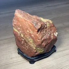 佐渡赤玉石 特大 玉石 丸玉 直径14.5cm 黄玉赤石 鑑賞石 天然石 原石