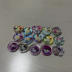 シールおすそ分け　おはじき　キティ　ウサハナ　15個