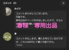 春様　専用出品