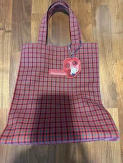 と*は様 ファミリア　チェックトートバッグ