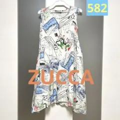 最終値下げ！ZUCCA★プリントワンピースのサムネイル