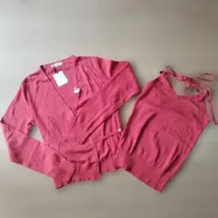 レディース　アンサンブル　ニット　カーディガン　S