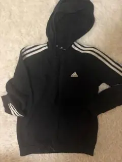 adidas ジップアップパーカー ブラックのサムネイル