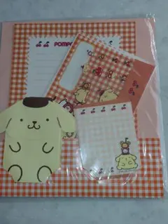 d*9様 サンリオ1996年　ポムポムプリン　レターセット　シール付き　日本製