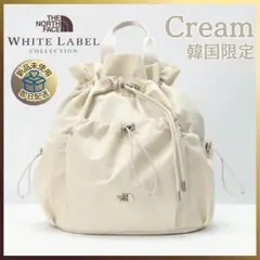 限定セール✨韓国限定✨ノースフェイス　ボニーパック　M　クリーム