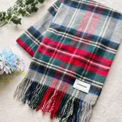 ユナイテッドアローズ ꕤ 美品 カシミヤマフラー 大判ストール タータンチェック