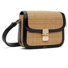 A.P.C. ベージュ＆ブラック スモール Grace バッグのサムネイル