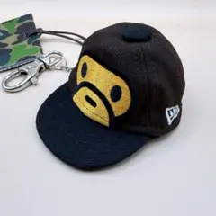 【新品】A BATHING APE × NEW ERA ミニキャップキーホルダー