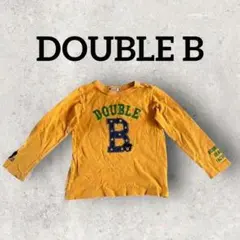 DOUBLE B キッズ 長袖カットソー ロンT クマさん (110)マスタード